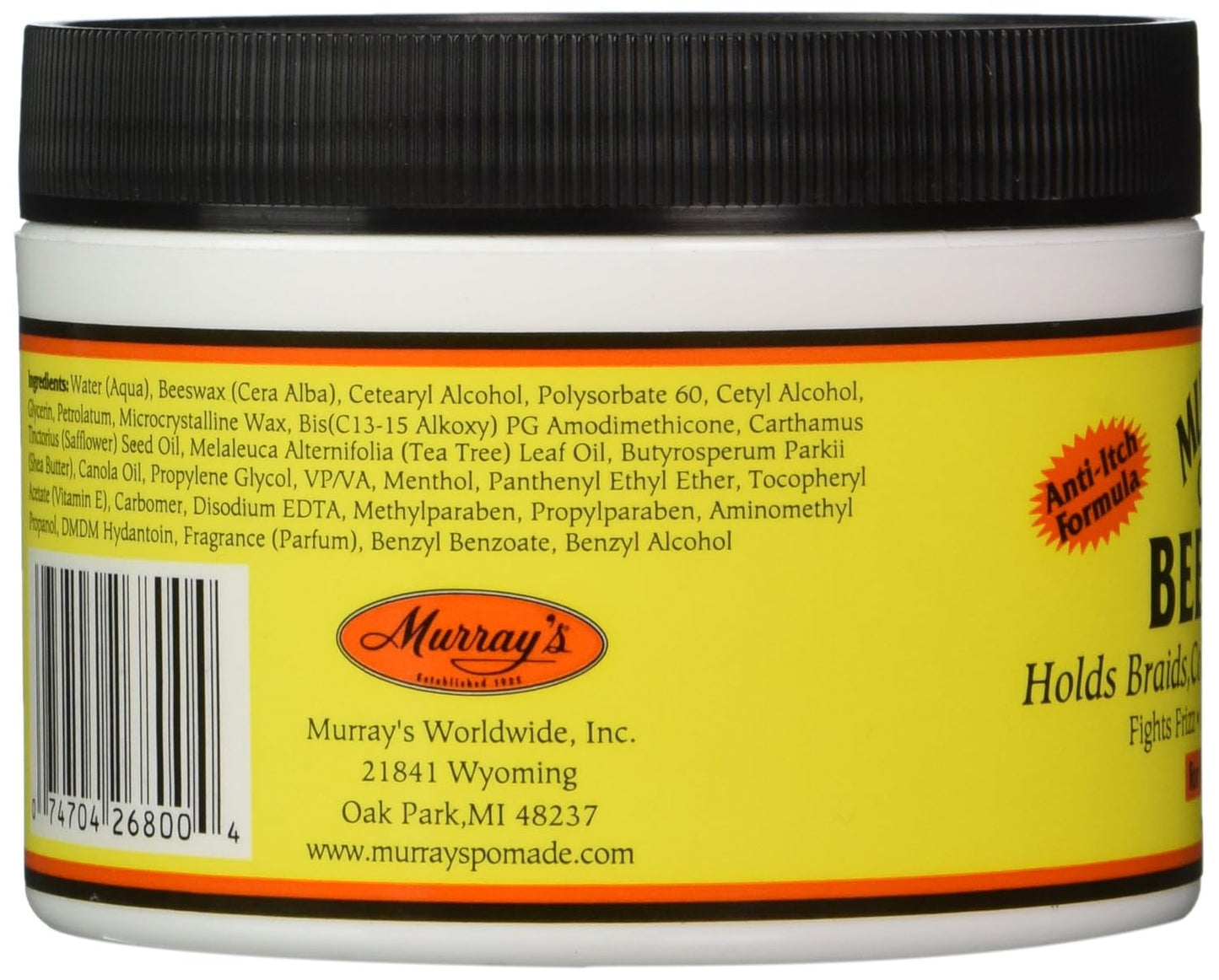 Murray's Beeswax, Cream, 6 oz (6/pcs)