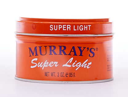 Murray's Light Pomade & Hair Dressing, Super Light, 3 oz (12/pcs)