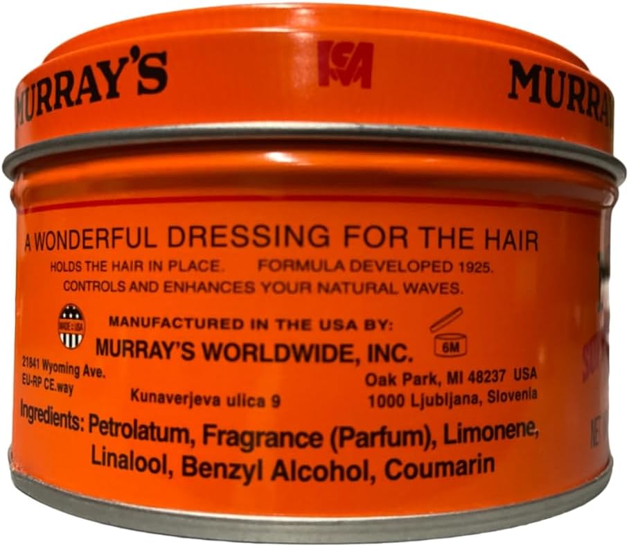 Murray's Superior Hair Dressing Pomade 3 oz (12/pcs)